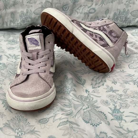 Vans kids SK8 Hi MTE 2 Purple Lace Up High Top Skate Shoes Size 5.5 - Picture 3 of 10